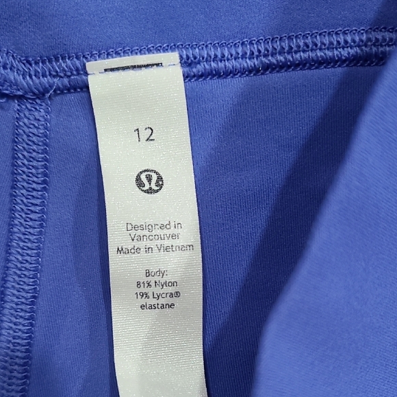 Lululemon Athletica Vibrant Blue Leggings - Picture 4 of 7